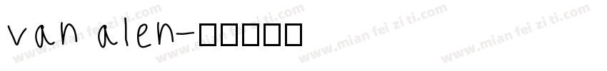 van alen字体转换